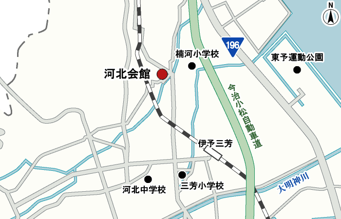 河北会館周辺地図