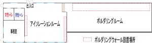 ボルダリング配置図