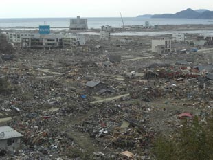 海岸付近の被災状況