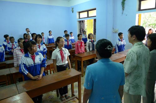 Chu Van An中学校視察訪問の写真