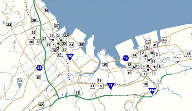 新　都市公園位置図