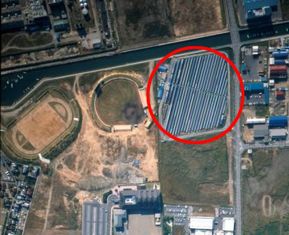 西条太陽光試験発電所の写真
