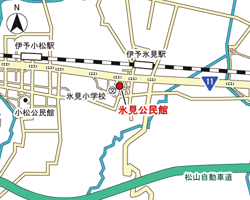 氷見公民館周辺地図