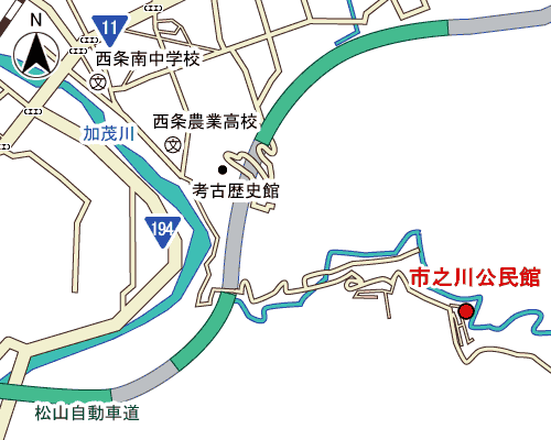 市之川公民館周辺地図