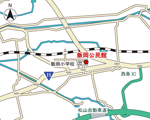 飯岡公民館周辺地図