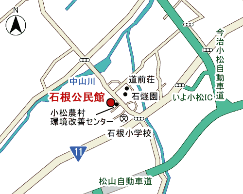 石根公民館周辺地図