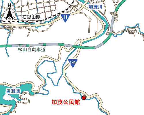 加茂公民館周辺地図