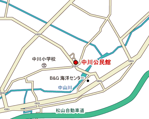 中川公民館周辺地図