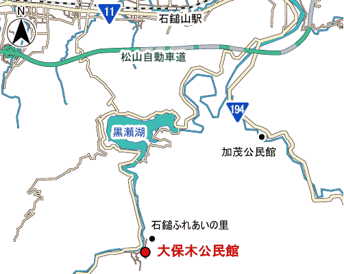 大保木公民館周辺地図