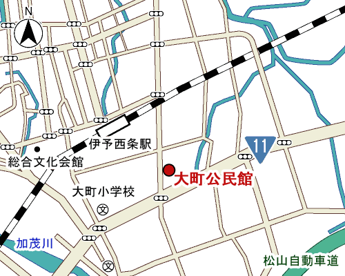 大町公民館周辺地図