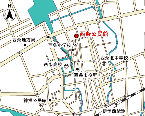 西条公民館周辺地図