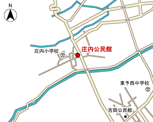 庄内公民館周辺地図