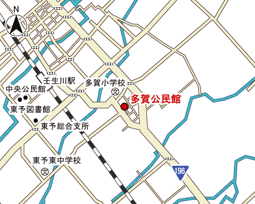 多賀公民館周辺地図
