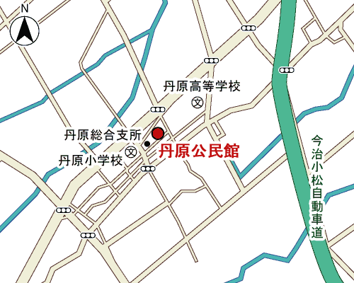丹原公民館周辺地図