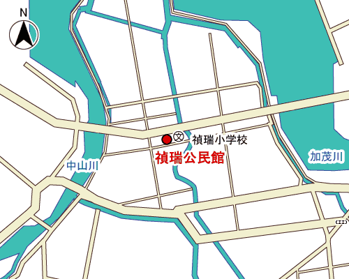 禎瑞公民館周辺地図