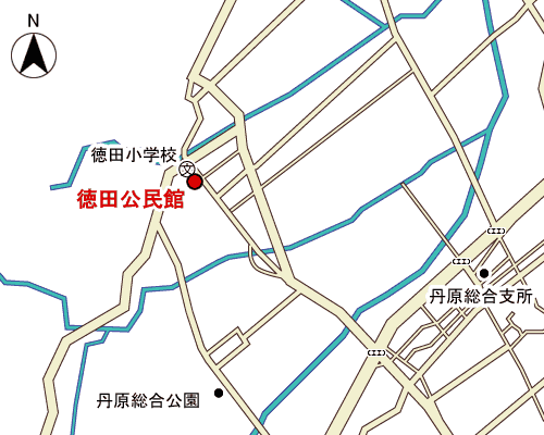 徳田公民館周辺地図