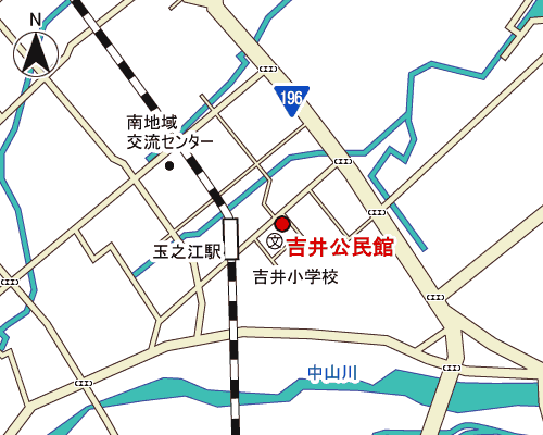 吉井公民館周辺地図