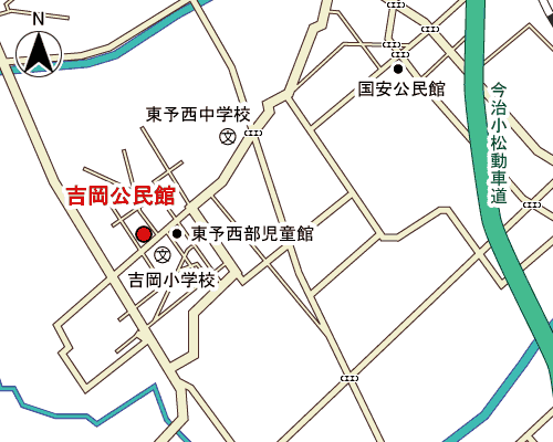 吉岡公民館周辺地図