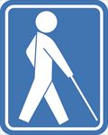 視覚障害者のための国際シンボルマークの画像