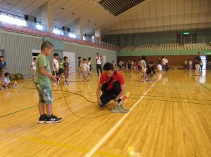 打ち上げ競技の様子