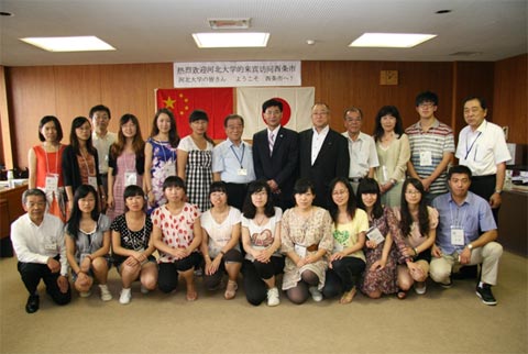 河北大学外国語学院日本語学科代表団の写真1