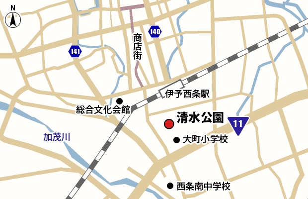 清水公園 周辺図（広域）