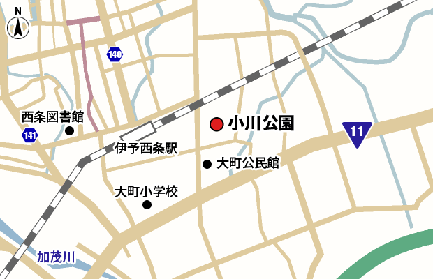 小川公園 周辺図（広域）