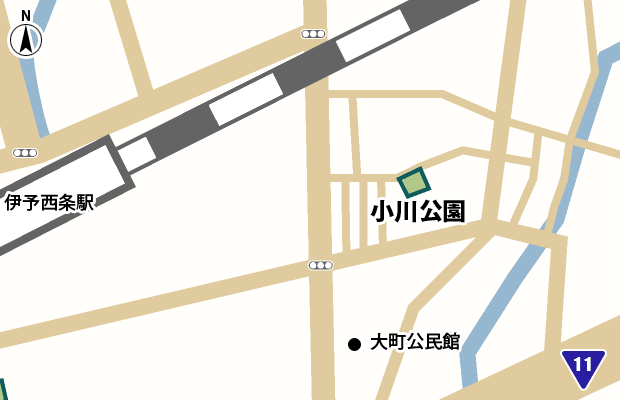小川公園 周辺図（詳細）