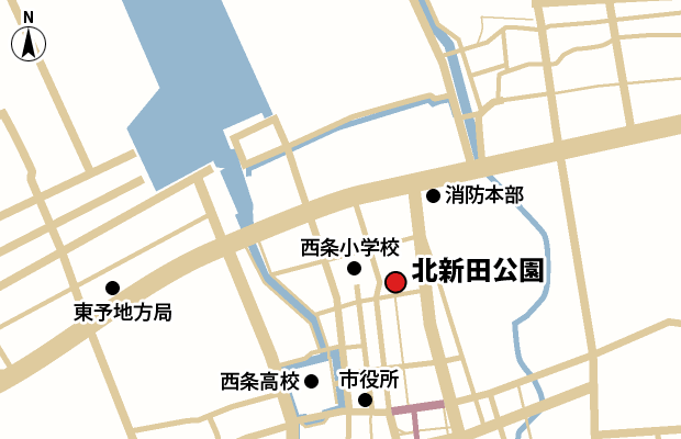 北新田公園 周辺図（広域）