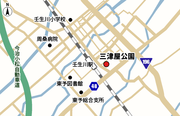 三津屋公園 周辺図（広域）