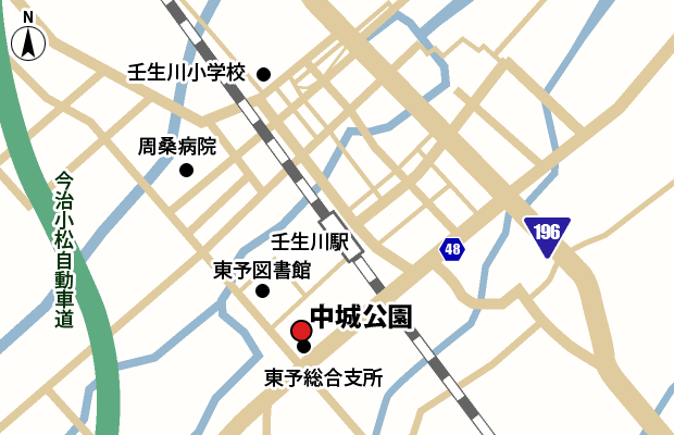 中城公園 周辺図（広域）