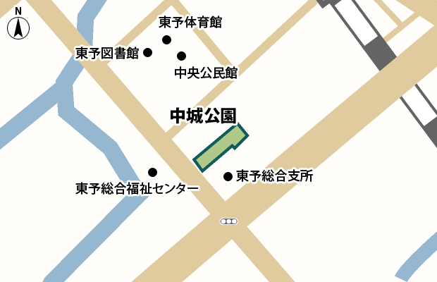 中城公園 周辺図（詳細）