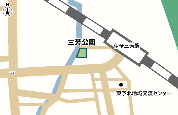 三芳公園 周辺図（詳細）