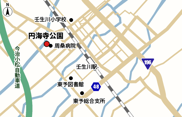 円海寺公園 周辺図（広域）