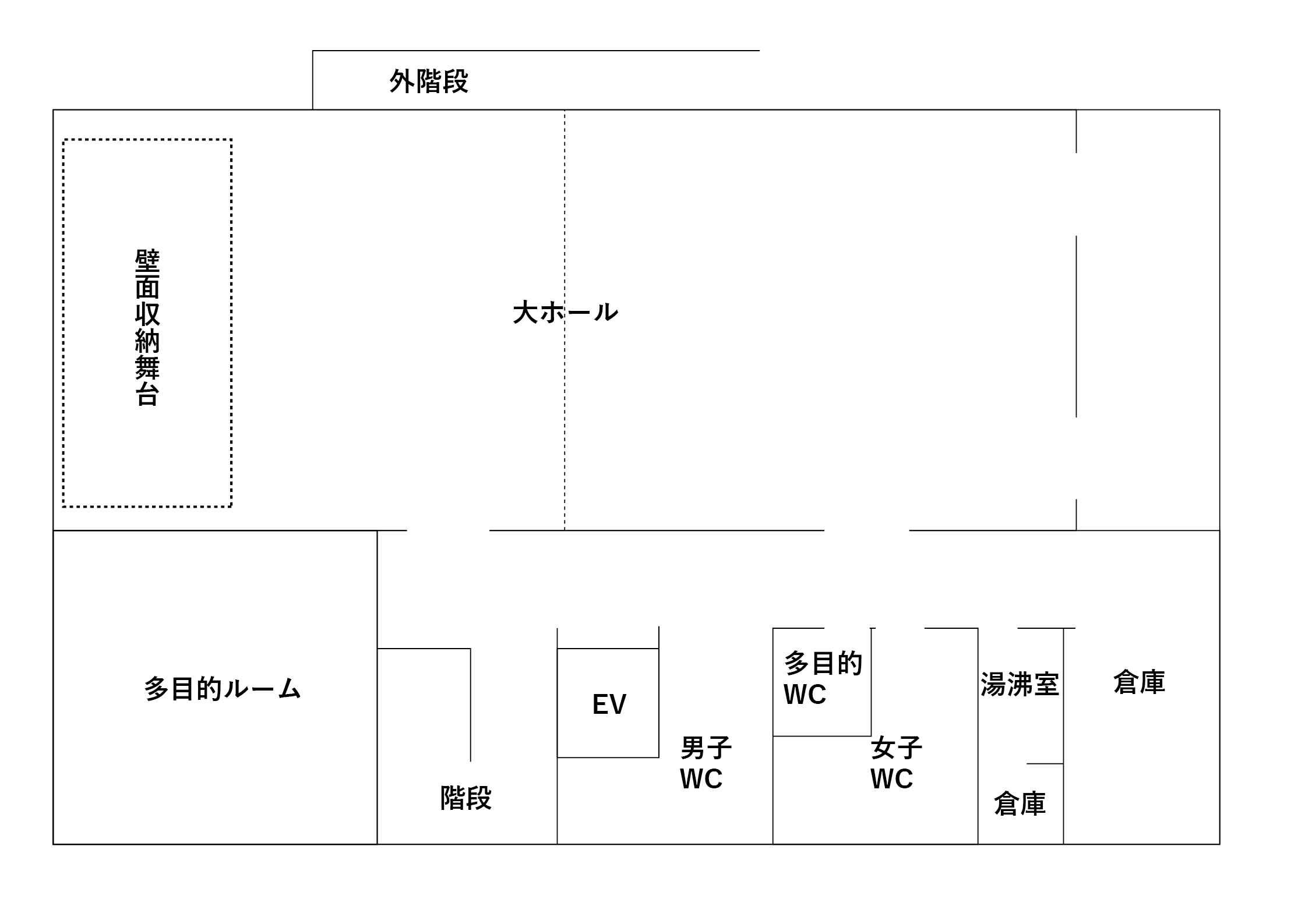 氷見公民館2階