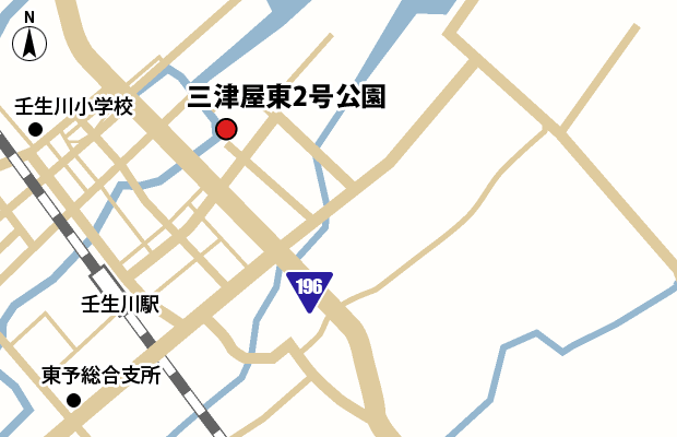 三津屋東2号公園 周辺図（広域）