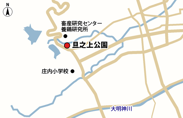 旦之上公園 周辺図（広域）