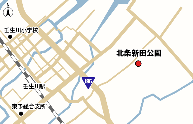 北条新田公園 周辺図（広域）