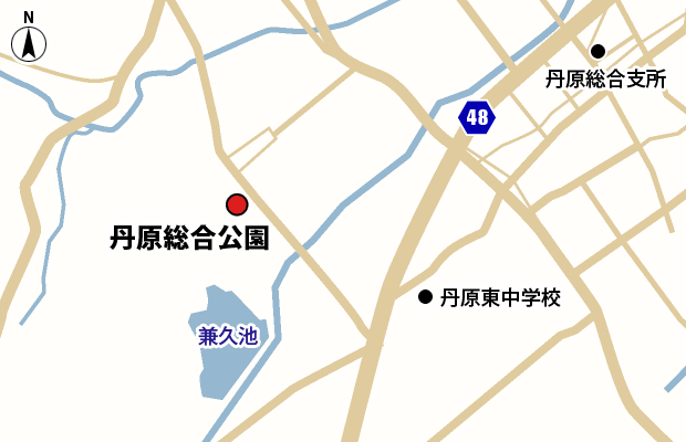 丹原総合公園 周辺図（広域）