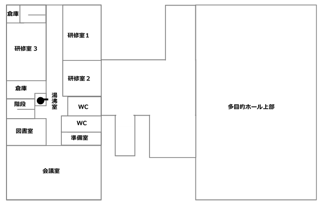 三芳公民館2階