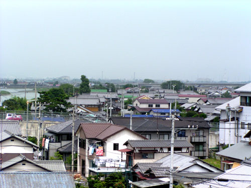 加茂川右岸河口：土場（古川）付近の写真