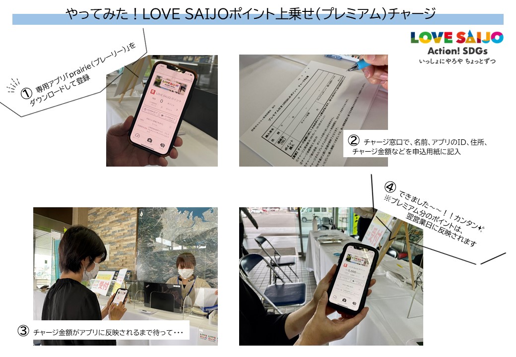 やってみた！LOVESAIJOポイント上乗せチャージ