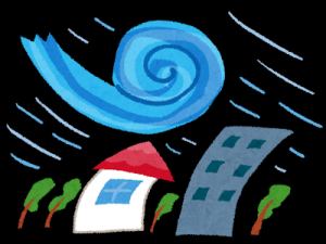 台風のイラスト