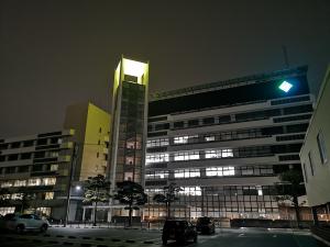 市庁舎ライトアップ