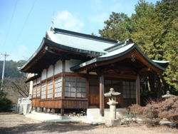 森岡神社費拝殿（移築）の写真