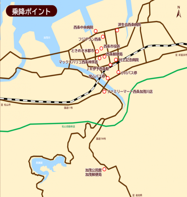 乗降ポイント図