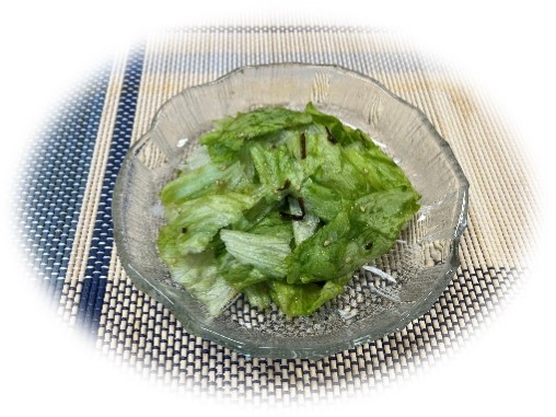 レタスの昆布和え