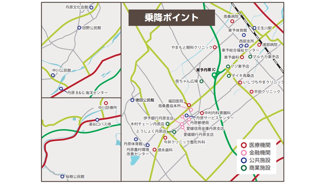 乗降ポイント地図