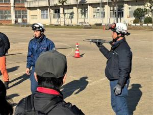 ドローンの映像伝送訓練①