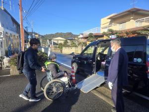 要配慮者搬送訓練②